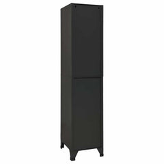vidaXL Locker Cabinet | Anthracite | Steel | 38x45x180 cm | Locker Cabinet 5