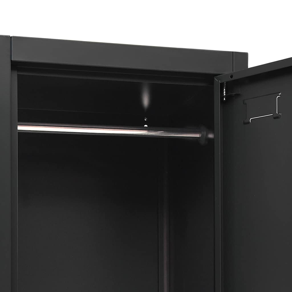 vidaXL Locker Cabinet | Anthracite | Steel | 38x45x180 cm | Locker Cabinet 6