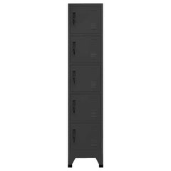 vidaXL Locker Cabinet | Anthracite | Steel | Tall | Locker Cabinet | Rectangular 2