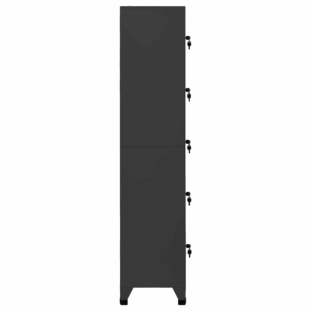 vidaXL Locker Cabinet | Anthracite | Steel | Tall | Locker Cabinet | Rectangular 3