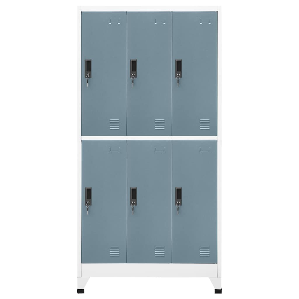 Locker Cabinet Light Grey and Dark Grey, image 2
