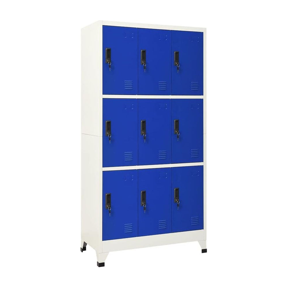 Locker Cabinet Grey and Blue