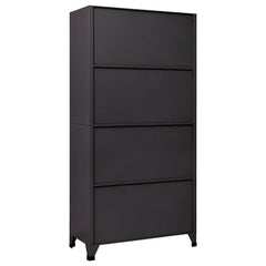 vidaXL Locker Cabinet | Anthracite and Red | Steel | Large | Locker Cabinet 5