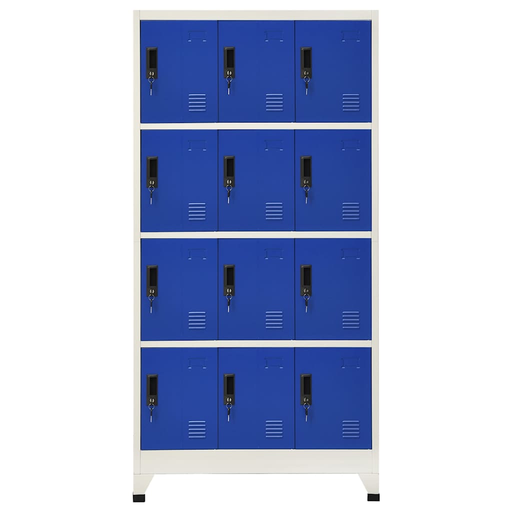 Locker Cabinet Grey and Blue, image 2