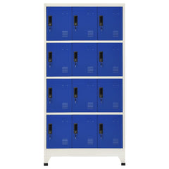 Locker Cabinet Grey and Blue, image 2