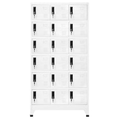 vidaXL Locker Cabinet | White | Steel | 90 x 40 x 180 cm | Locker Cabinet 2