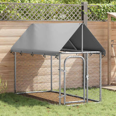 Outdoor Dog Kennel with Roof 200 cm 100 cm