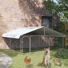 Outdoor Dog Kennel with Roof 300 cm 300 cm