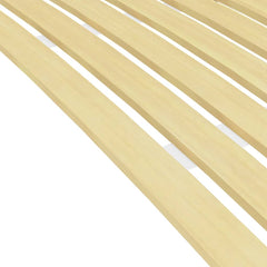 vidaXL Slatted Bed Base | Light Brown | Solid Poplar Wood | Single | Foldable 3