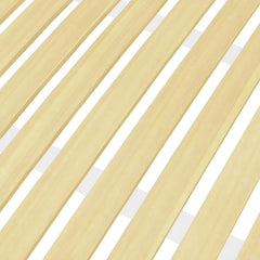 vidaXL Slatted Bed Base | Brown | Solid poplar wood | 120x200 cm | Foldable 5