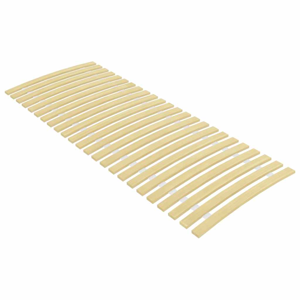 vidaXL Slatted Bed Base | Natural Wood | Solid poplar wood | 80x200 cm 1