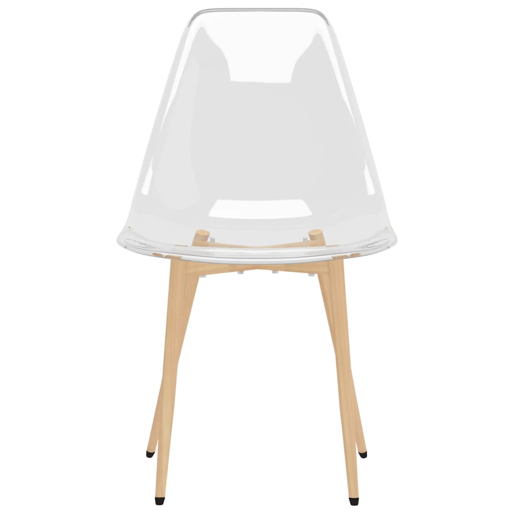 vidaXL Dining Chairs 6 pcs Transparent PET 4