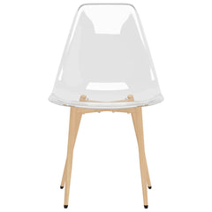 vidaXL Dining Chairs 6 pcs Transparent PET 4