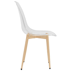 vidaXL Dining Chairs 6 pcs Transparent PET 5