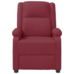 vidaXL Recliner Chair Wine Red Faux Leather 3