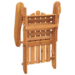 Garden Adirondack Chair Solid Acacia Wood with footrest 1