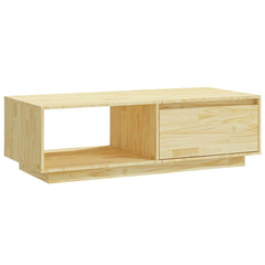 vidaXL Coffee Table | Natural | Solid Pinewood | Medium | Storage | Coffee Table 2