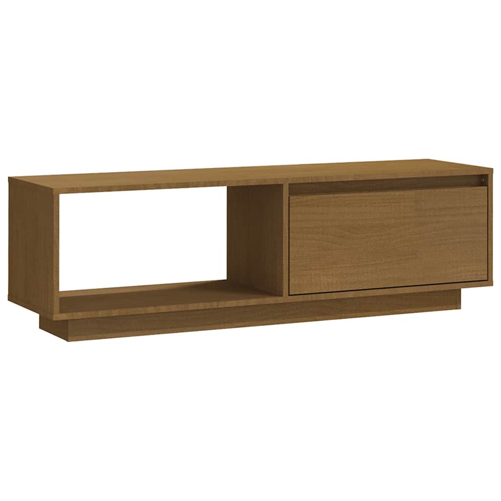 vidaXL TV Cabinet | Honey Brown | Solid Pinewood | Standard | TV Cabinet 2