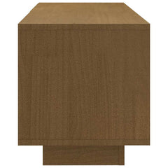 vidaXL TV Cabinet | Honey Brown | Solid Pinewood | Standard | TV Cabinet 5
