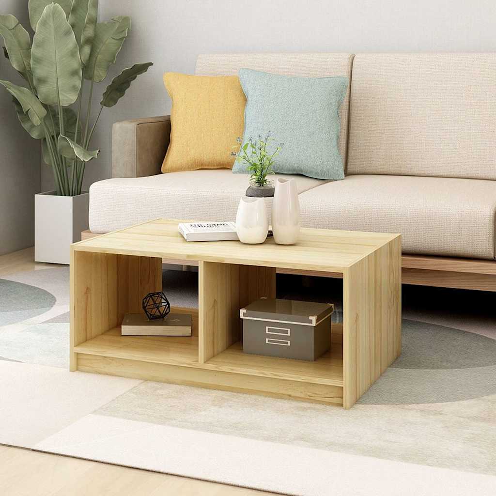 vidaXL Coffee Table | Pine | Solid Pinewood | Medium | Durable | Coffee Table 3