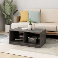 vidaXL Coffee Table | Grey | Solid Pinewood | Medium | Coffee Table 3