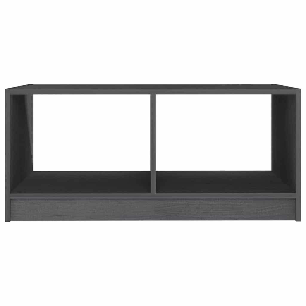 vidaXL Coffee Table | Grey | Solid Pinewood | Medium | Coffee Table 5
