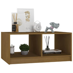 vidaXL Coffee Table | Honey Brown | Solid Pine Wood | Medium | Coffee Table 4