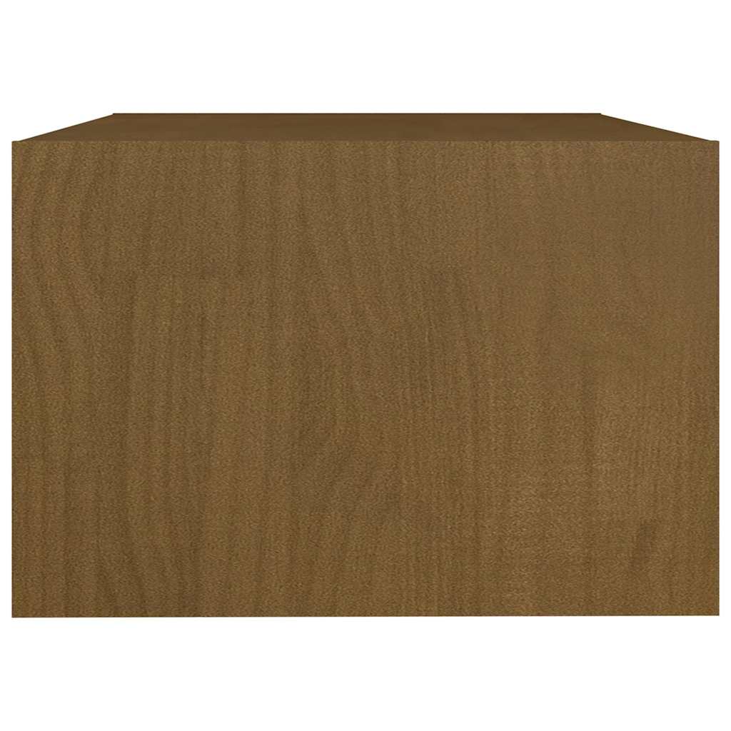 vidaXL Coffee Table | Honey Brown | Solid Pine Wood | Medium | Coffee Table 6