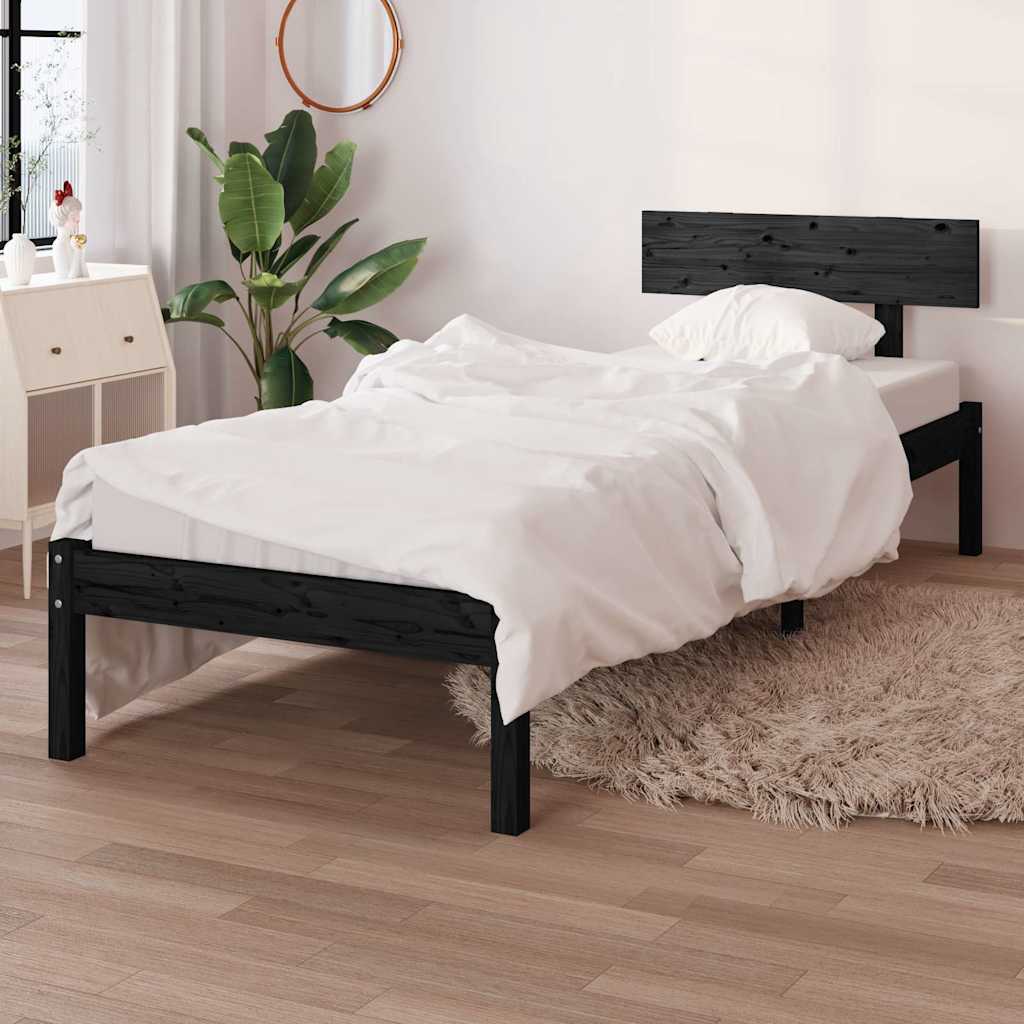 vidaXL Bed Frame without Mattress Solid Wood Length 190 cm