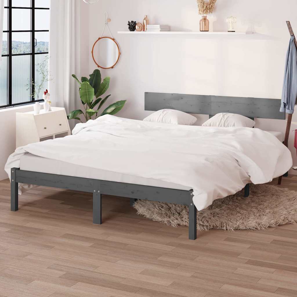 vidaXL Bed Frame without Mattress Solid Wood Length 190 cm