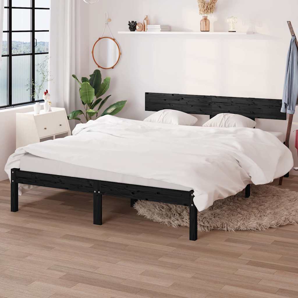 vidaXL Bed Frame without Mattress Solid Wood Length 190 cm