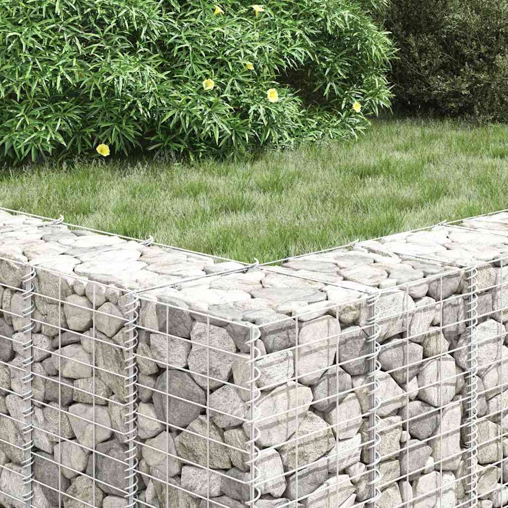 vidaXL Gabion Raised Beds 3 pcs 30x30x50 cm Iron 4