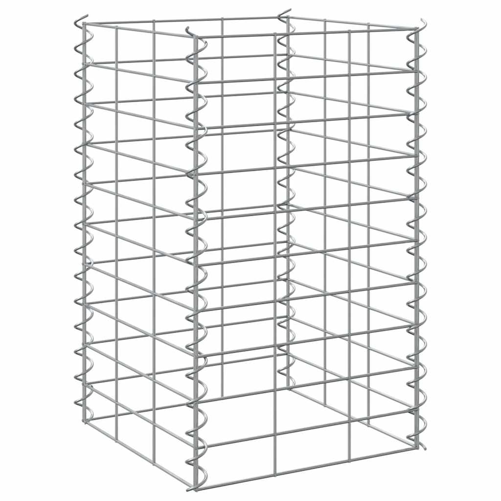 vidaXL Gabion Raised Beds 3 pcs 30x30x50 cm Iron 6