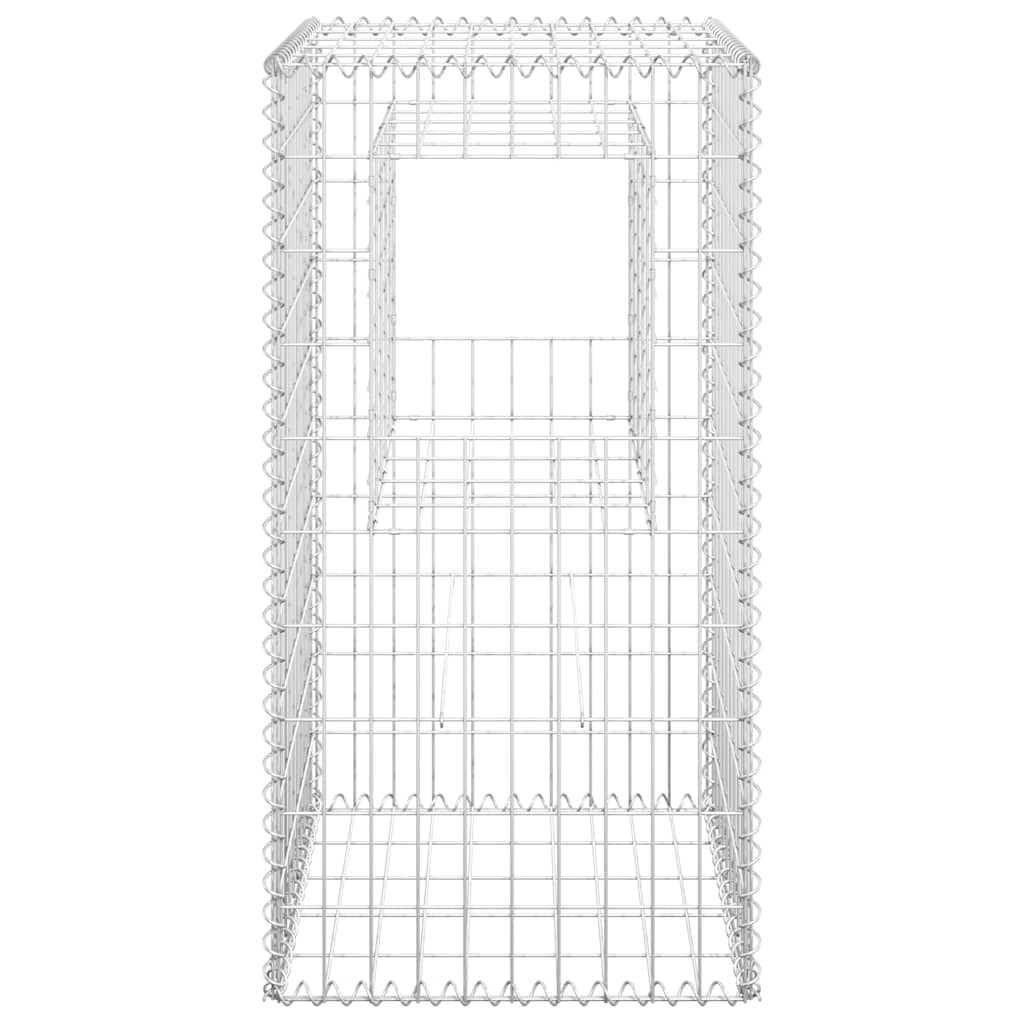 vidaXL Gabion Basket Posts 2 pcs 50x50x100 cm Iron 4