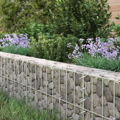 vidaXL Gabion Raised Bed | Silver | Galvanised steel | 100x100x20 cm 3