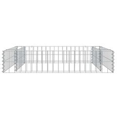 vidaXL Gabion Raised Bed | Silver | Galvanised steel | 100x100x20 cm 6