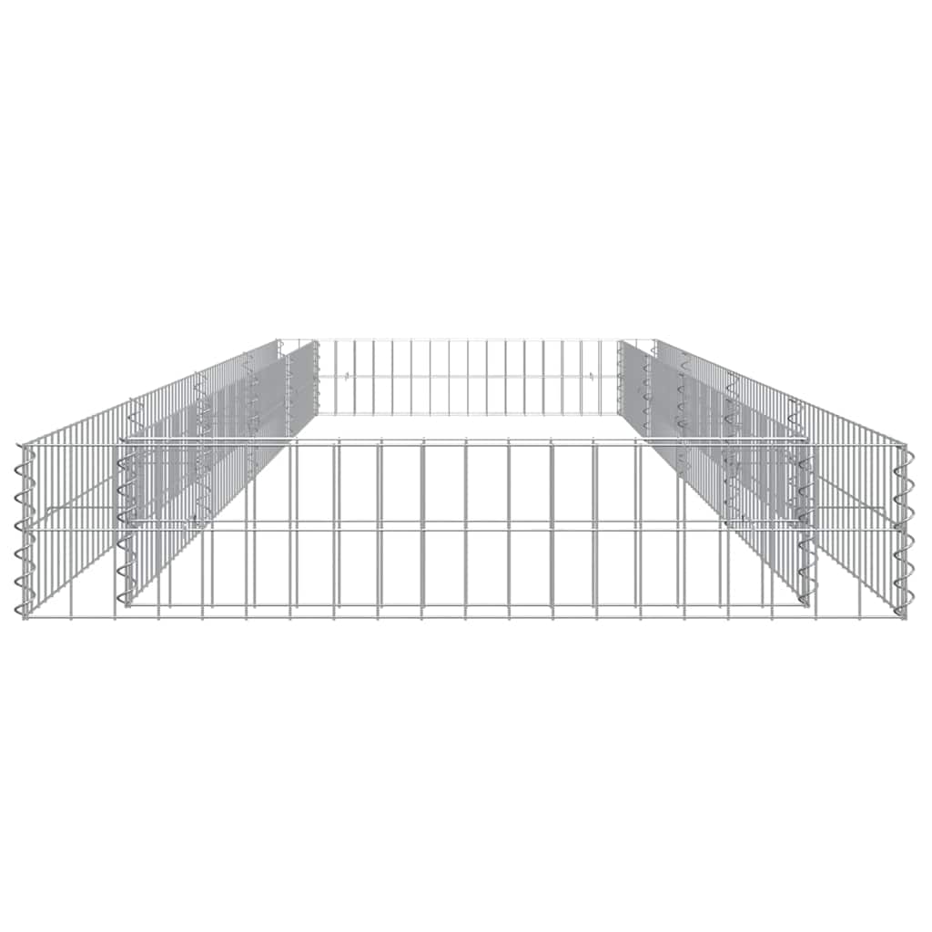 vidaXL Gabion Raised Bed | Silver | Galvanised Steel | Large 6