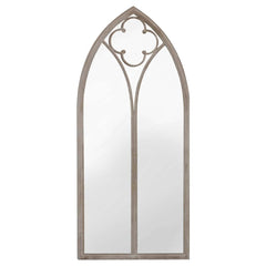Garden Mirror Iron for Outdoor Use Sand 100 cm 45 cm