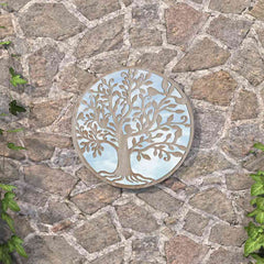 Garden Mirror Iron Round Outdoor Use Sand