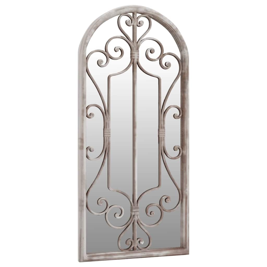 Garden Mirror Iron for Outdoor Use Sand 100 cm 45 cm