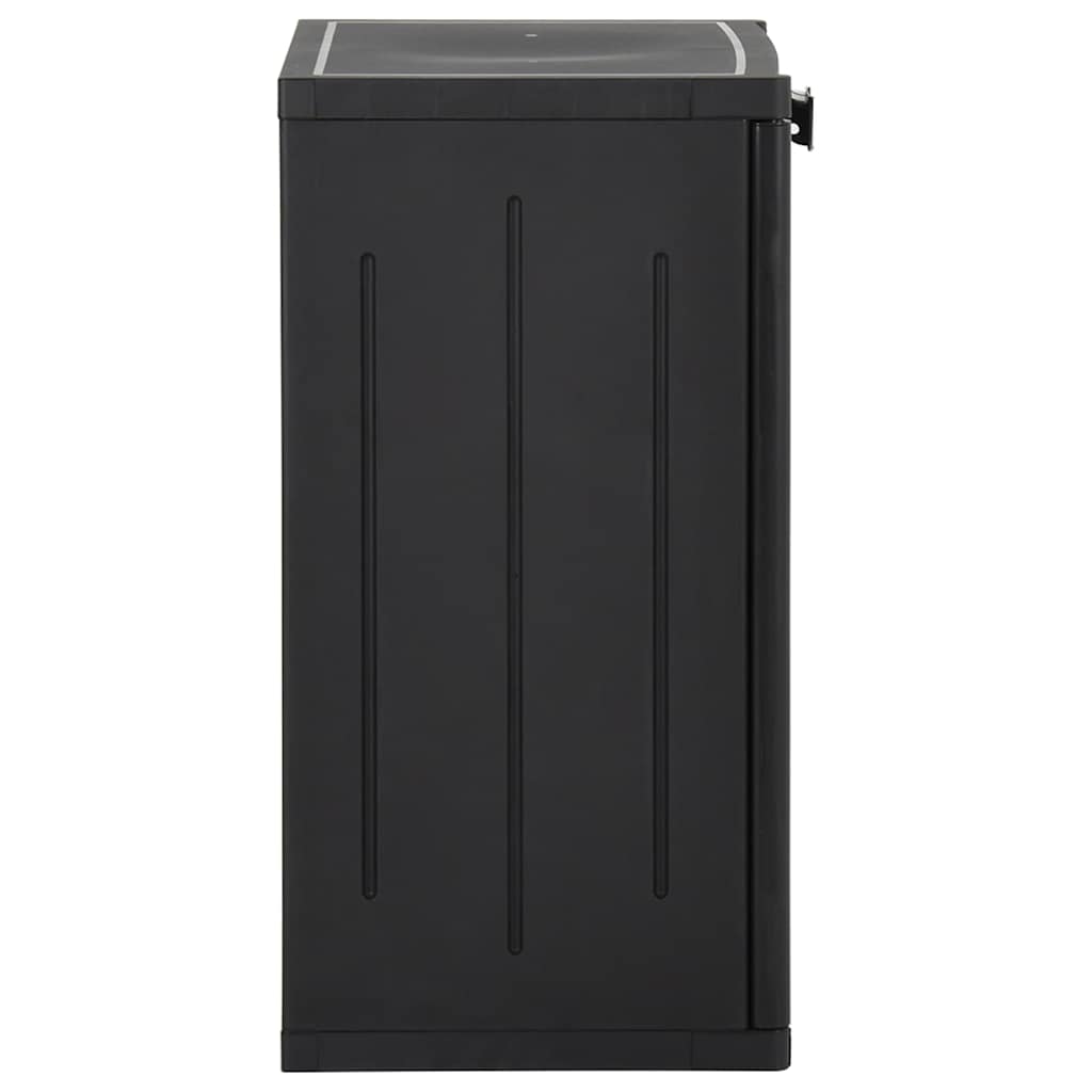 Garden Storage Cabinet Black PP, image 3