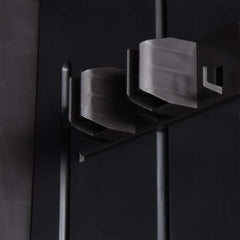 Garden Storage Cabinet Black PP, image 5