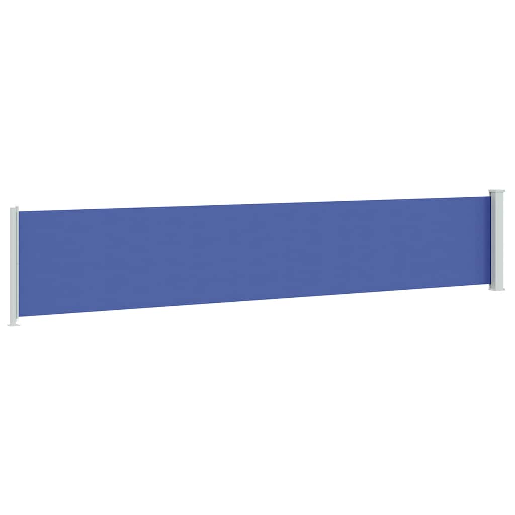 vidaXL Patio Retractable Side Awning 117x600 cm Blue 6
