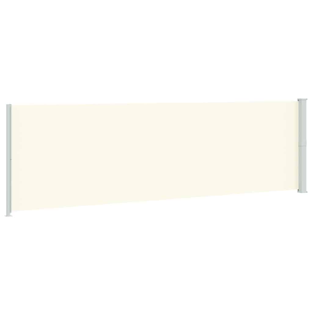vidaXL Patio Retractable Side Awning 180x614 cm Cream 6