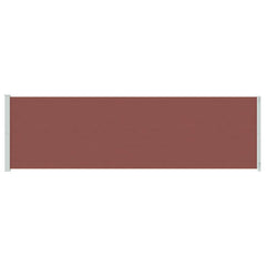vidaXL Patio Retractable Side Awning 180x600 cm Brown 4