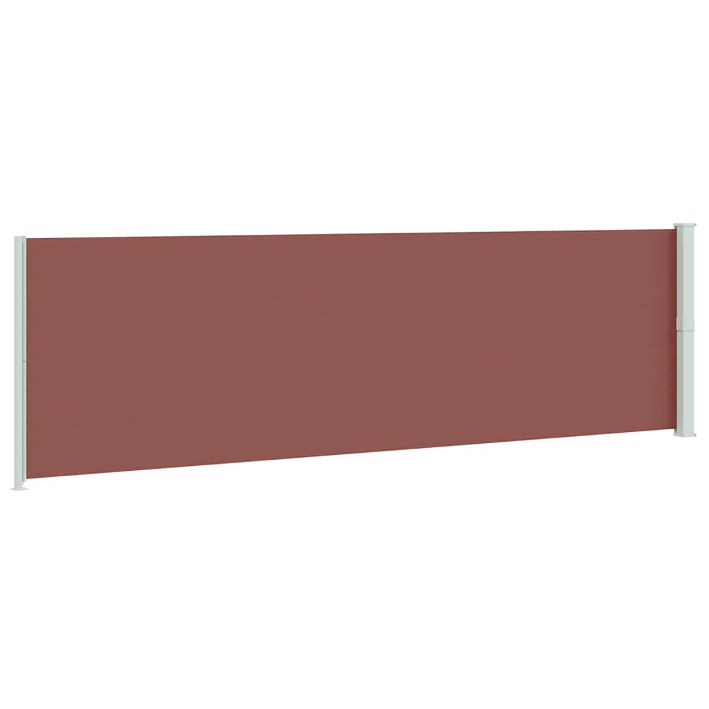 vidaXL Patio Retractable Side Awning 180x600 cm Brown 6
