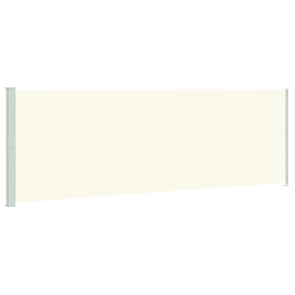 vidaXL Patio Retractable Side Awning 200x614 cm Cream 2