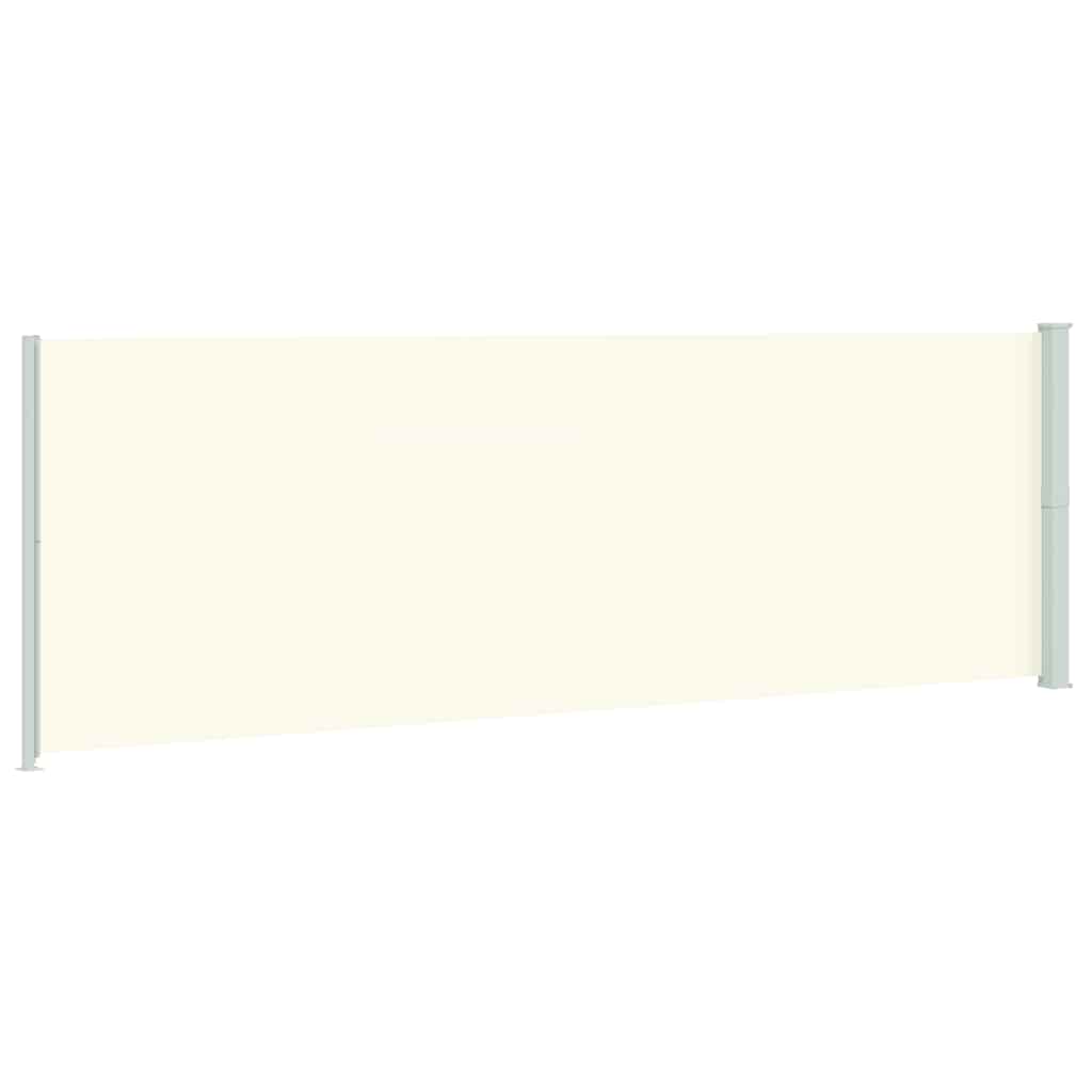 vidaXL Patio Retractable Side Awning 200x614 cm Cream 6