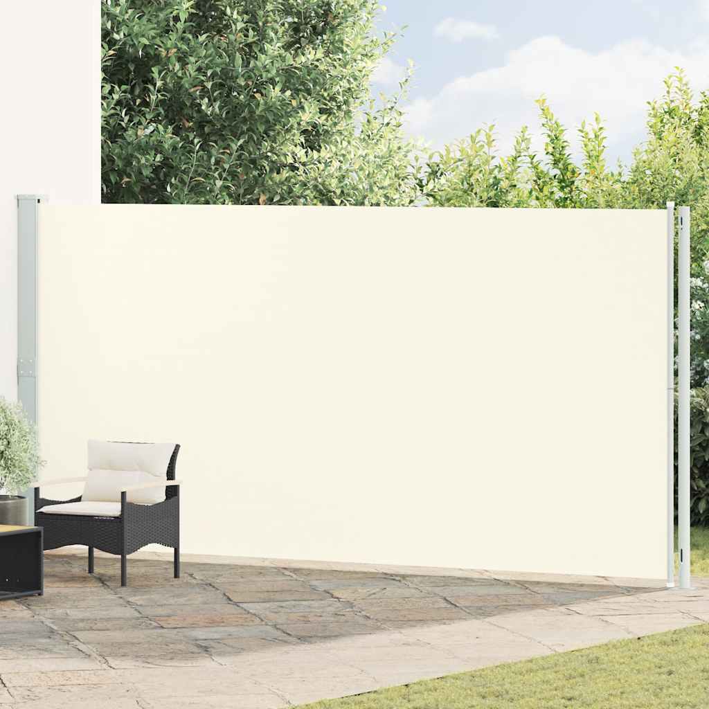 vidaXL Patio Retractable Side Awning 200x614 cm Cream 1