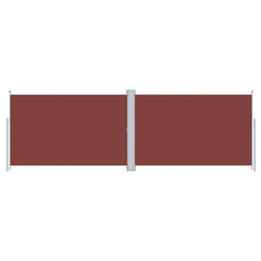 vidaXL Side Awning | Brown | Polyester, Steel, Aluminium | 200 x 600 cm 2